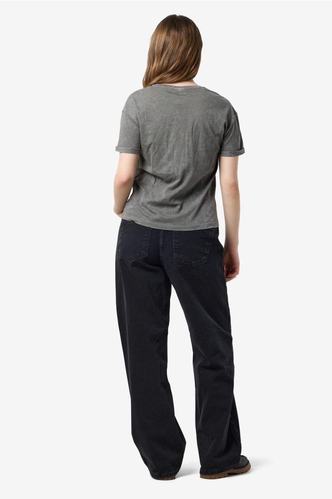 NMBRANDY WASHED S/S TOP JRS NOOS 27033185 CHARCOAL GRAY